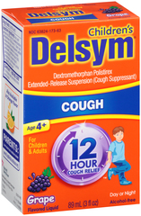 Delsym 12 Hour Cough Relief Children/Adults Grape - 3 OZ