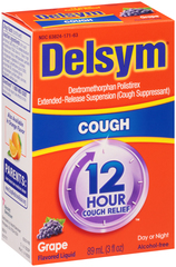 Delsym 12 Hour Cough Relief Grape - 3 OZ