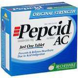 Pepcid AC Acid Reducer, Chewable Tablets, Mint  - 30ea