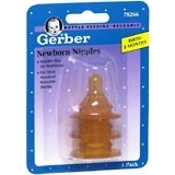 Gerber Nipples Newborn 3-Pack - 3 EA