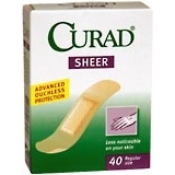Curad Adhesive Bandages, Sheer, 3/4-Inch  - 40ea