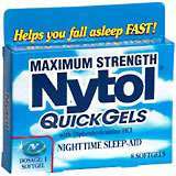 Nytol Nighttime Sleep-Aid with Diphenhydramine HCI, Maximum Strength, Softgels  - 8ea