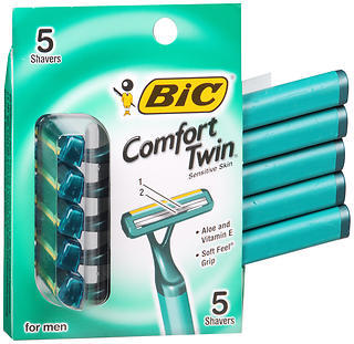 Bic Comfort Twin Shavers For Men Sensitive Skin 5-Pack - 5 EA
