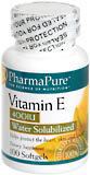 PharmaPure Vitamin E 400 IU Softgels Water Solubilized  -  100 Tablets