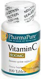 PharmaPure Vitamin C 500 mg Tablets  -  100 Tablets