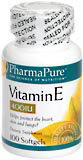 PharmaPure Vitamin E 400 IU Softgels  -  100 Tablets