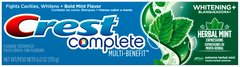 Crest Whitening Expressions Toothpaste Liquid Gel Extreme Herbal Mint - 6 OZ