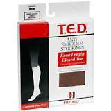 T.E.D. Anti-Embolism Stockings, Small Regular, Beige, Knee Length, Closed Toe  - 1ea