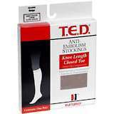 T.E.D. Anti-Embolism Stockings, Large, Extra Length, Beige, Knee Length, Closed Toe  - 1ea