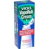 Vicks Topical Analgesic Greaseless Cream  - 2oz