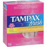 Tampax Fresh Tampons Regular Absorbency - 18 EA
