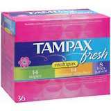 Tampax Fresh Tampons Multipax - 36 EA