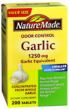 Nature Made Garlic Tablets Odorless - 200 Tablets