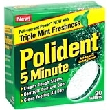 Polident Double Action Denture Cleanser  - 20ea