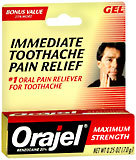 Orajel Oral Pain Reliever Gel, Maximum Strength  - 0.25oz