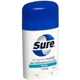 Sure Anti-Perspirant Deodorant Original Solid Fresh - 1.7 Ounces
