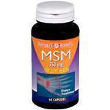 Nature's Bounty MSM 750 mg Capsules - 60 Caps