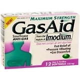 GasAid Simethicone Anti-Gas, Maximum Strength, Softgels  - 12ea