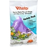 Vitalp Swiss Herb Throat Drops Variety Pack - 24 EA