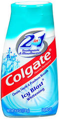 Colgate 2-in-1 Toothpaste and Mouthwash Icy Blast - 4.6 Ounces