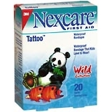 3M Nexcare Bandages Tattoo Wild Collection Assorted Sizes - 20 EA
