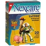 3M Nexcare Bandages Tattoo Toy Story Assorted Sizes - 20 EA