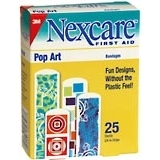 3M Nexcare Bandages Pop Art 3/4"" - 25 EA