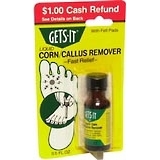 Gets-It Corn/Callus Remover Liquid - 0.5 OZ