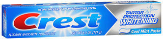 Crest Toothpaste Tartar Protection Smooth Mint Gel - 6.4 Ounces