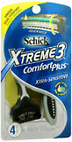 Schick Xtreme 3 Razors 4-Pack Sensitive - 4 Each
