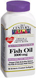 21st Century Omega-3 Fish Oil 1000 mg Softgels - 90 CP
