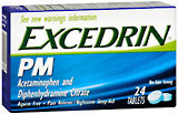 Excedrin PM Pain Reliever/Sleeping Aid, Tablets  - 24ea
