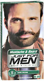 Just For Men Hair Color Mustache/Beard/Sideburn Dark Brown/Black - 1 Each