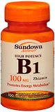 Sundown B-1 100 mg Tablets - 100 TB