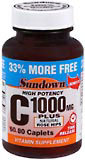 Sundown C 1000 mg Caplets Plus Rose Hips  -  80 Caplets
