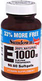 Sundown E 1000 IU Softgels D-Alpha Tocopherol  -  80 Caplets