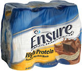 Ensure High Protein 6-Pack 8-Ounce Cans Chocolate Royal 4X6X8 Pack - 48 Ounces