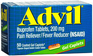 Advil Ibuprofen, 200 mg, Coated Gel Caplets  - 50ea