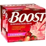 Boost Nutritional Energy Drink, Strawberry  - 4ea