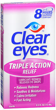 Clear Eyes Triple Action Relief Drops - 0.5 OZ