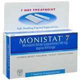 Monistat 7 Vaginal Suppositories, 7 Days  - 7ea