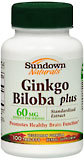 Sundown Ginkgo Biloba Capsules - 100 Tab