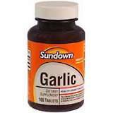 Sundown Garlic Tablets - 100 Tab