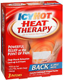 ICY HOT Heat Therapy Patches Back and Large Areas  -  3 EA