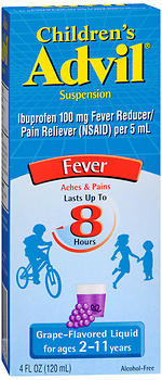 Advil Ibuprofen Oral Suspension for Ages 2-11 Years, Grape  - 4oz