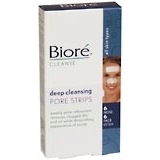 Biore Deep Cleansing Pore Strips Nose/Face - 12 Each