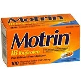 Motrin Ibuprofen Tablets USP, 200 mg, Coated Gelcaps  - 100ea