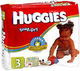 Huggies Ultratrim Diapers Unisex Step 3 16-28 LBS 4X28 Pack - 28 Each