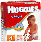 Huggies Ultratrim Diapers Unisex Step 4 22-37 LBS 4X24 Pack - 24 Each