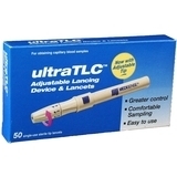 UltraTLC Adjustable Lancing Device and Lancets - 1 EA